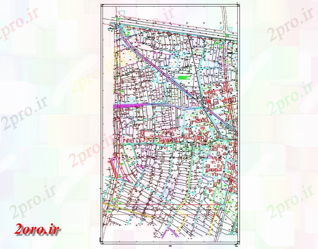 دانلود نقشه برنامه ریزی شهری اد منطقه طرحی    (کد46938)