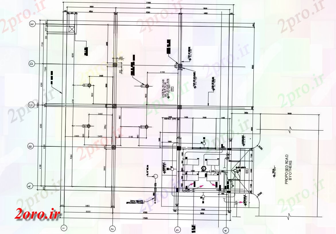 دانلود نقشه طراحی داخلی تلمبه خانه و مخزن طراحی آب (کد46978)