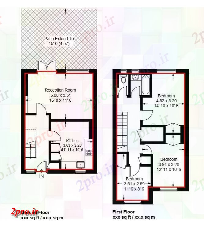 دانلود نقشه خانه های کوچک ، نگهبانی ، سازمانی -   خانه  PDF طراحی (کد47200)