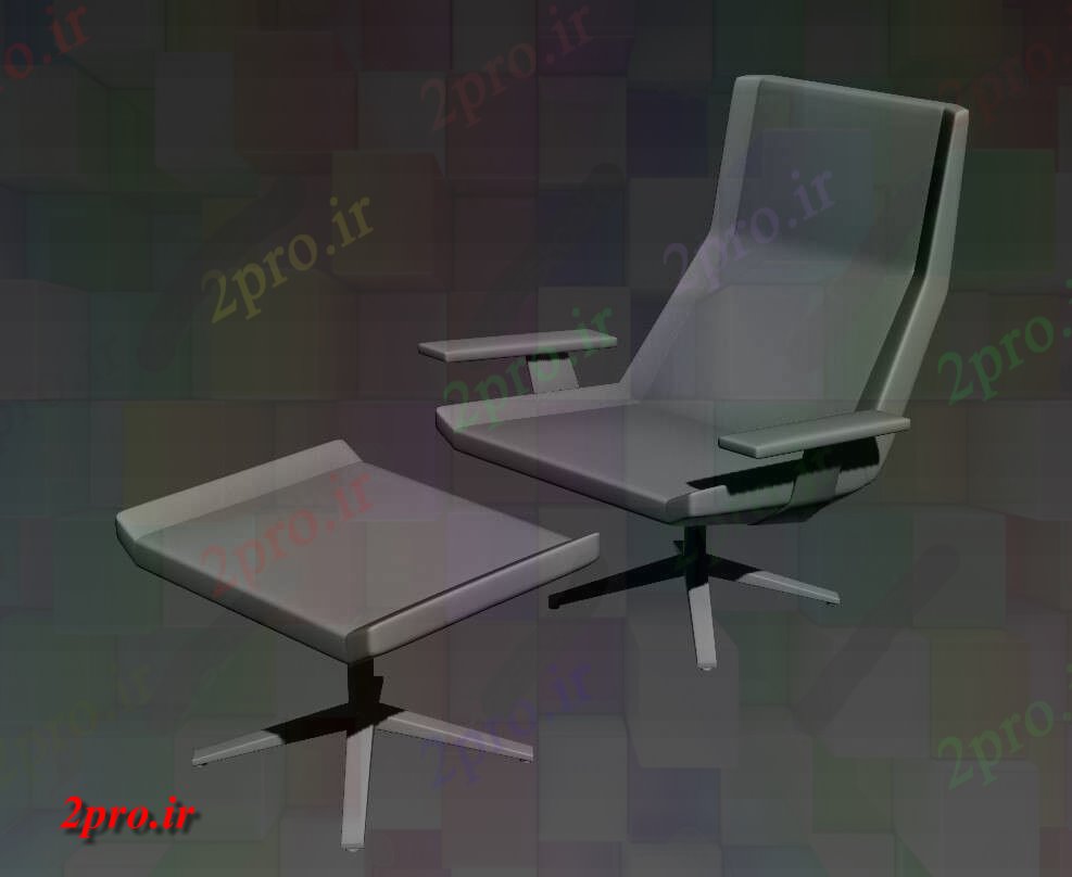 دانلود نقشه میز و صندلی  مدل صندلی و میز ایزومتریک نما (کد47239)