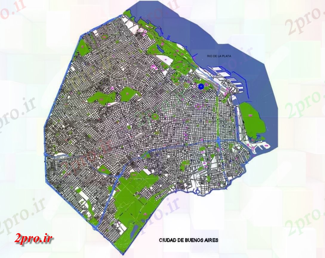 دانلود نقشه برنامه ریزی شهری   از Buenos Aires شهرستان (کد47329)