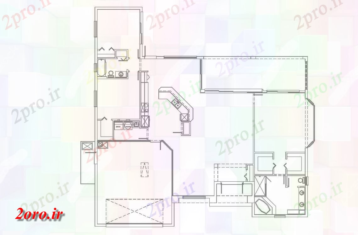 دانلود نقشه خانه های کوچک ، نگهبانی ، سازمانی -   طراحی از طرحی خط خوابگاه خانه  (کد47357)