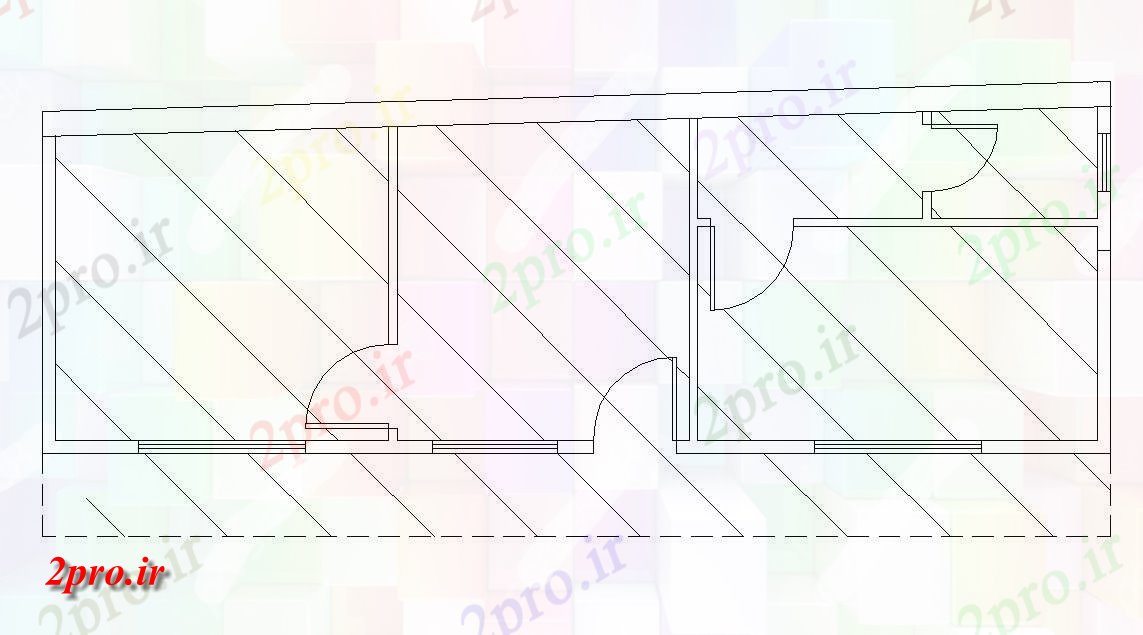 دانلود نقشه خانه های کوچک ، نگهبانی ، سازمانی - طرحی طبقه ساده از خانه کوچک   (کد47487)