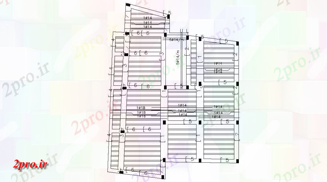 دانلود نقشه جزئیات ساختار   سازه فاده از موج نو   (کد47496)