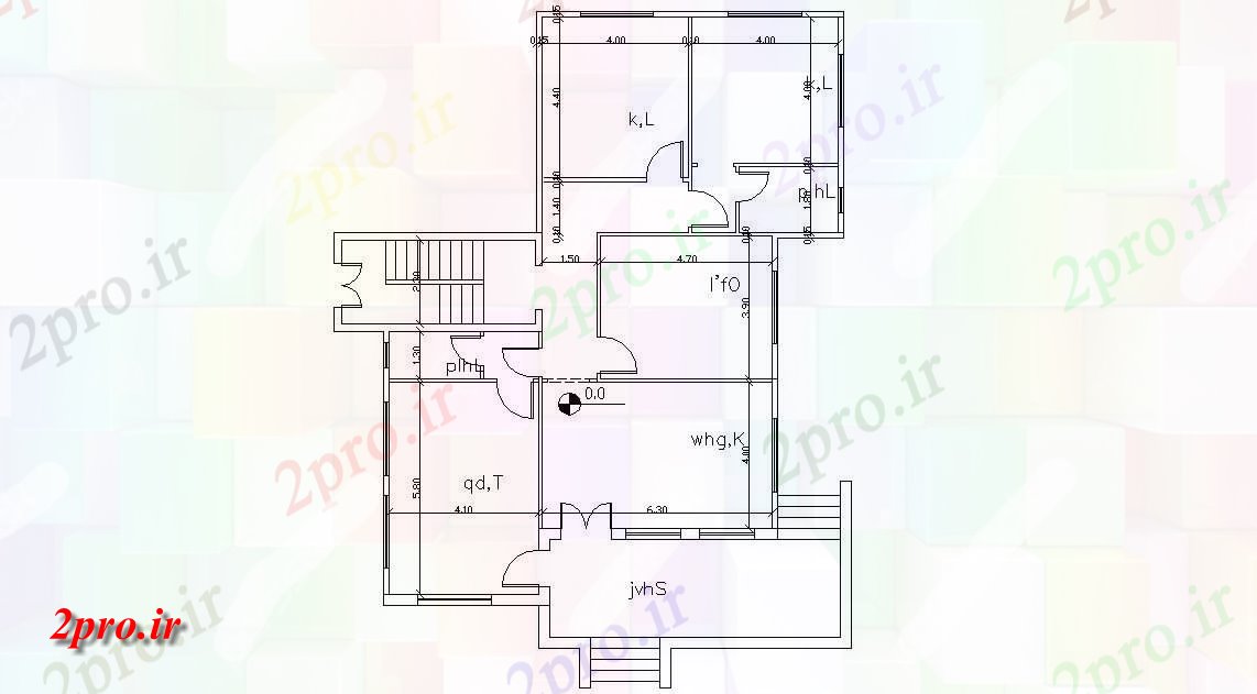 دانلود نقشه خانه های کوچک ، نگهبانی ، سازمانی - برنامه ریزی معماری مدرن از ویلایی با ابعاد  (کد47508)