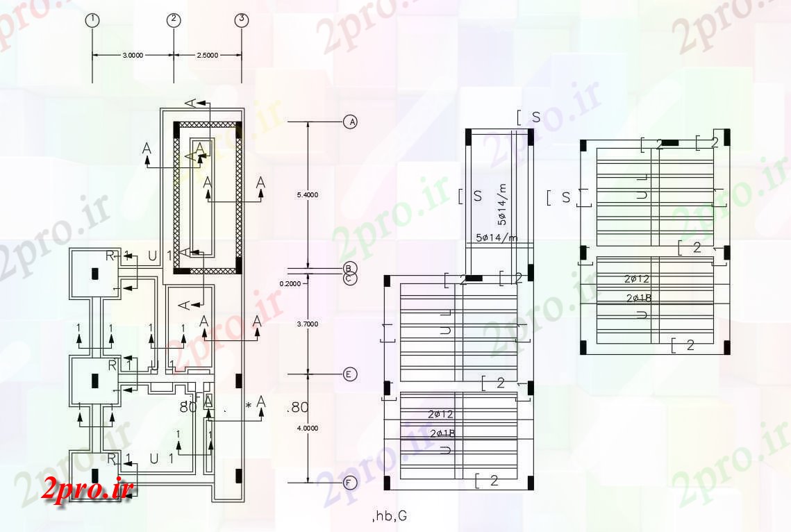 دانلود نقشه مسکونی  ، ویلایی ، آپارتمان  BHK تخت طرحی ساخت و ساز   (کد47579)