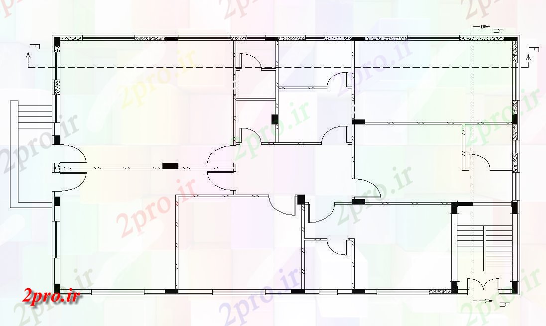 دانلود نقشه خانه های کوچک ، نگهبانی ، سازمانی -  معماری بزرگ ویلایی برنامه ریزی به  (کد47591)