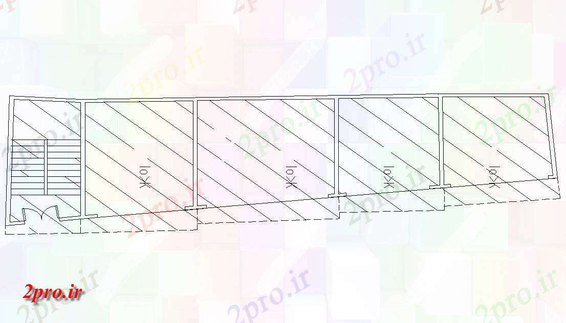 دانلود نقشه ساختمان اداری - تجاری - صنعتی ساختمان بازرگانی طرحی    (کد47671)