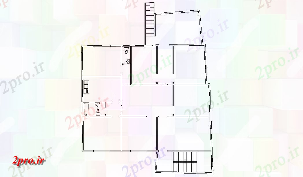 دانلود نقشه جزئیات لوله کشی لوله کشی طراحی خانه مسکونی به  (کد47675)