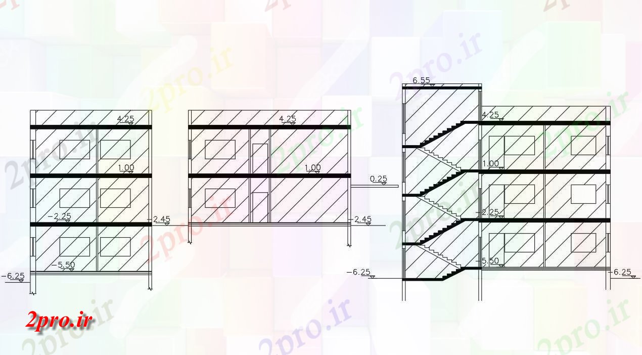 دانلود نقشه مسکونی  ، ویلایی ، آپارتمان   معماری آپارتمان    بخش نشیمن  (کد47678)