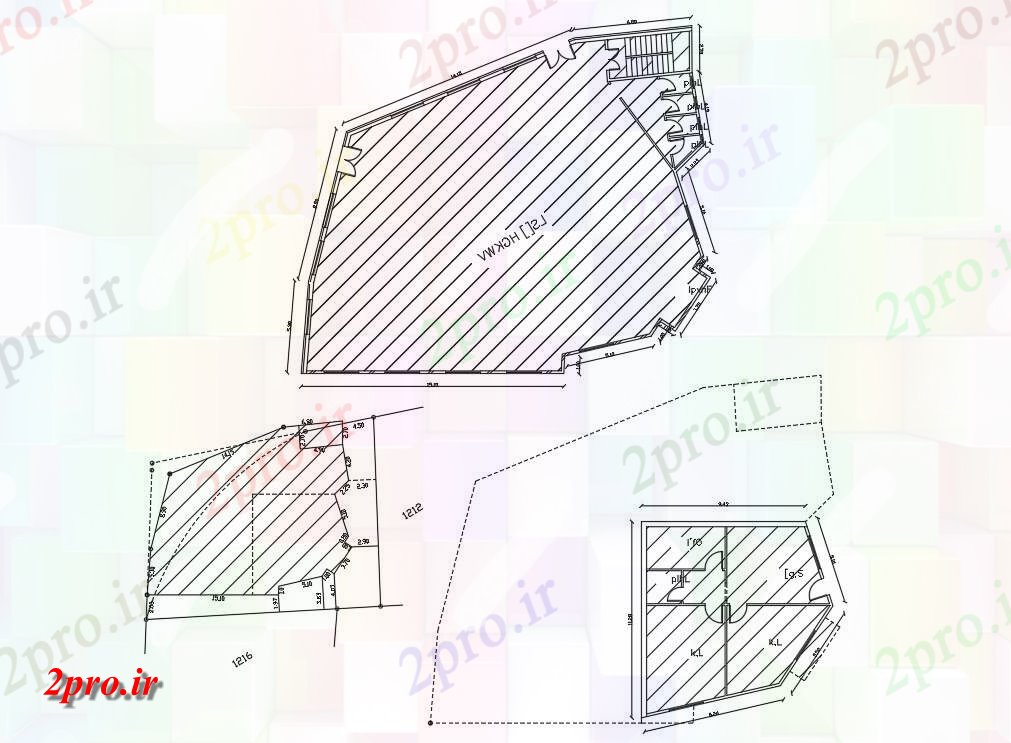 دانلود نقشه ساختمان اداری - تجاری - صنعتی چند منظوره سالن   (کد47702)