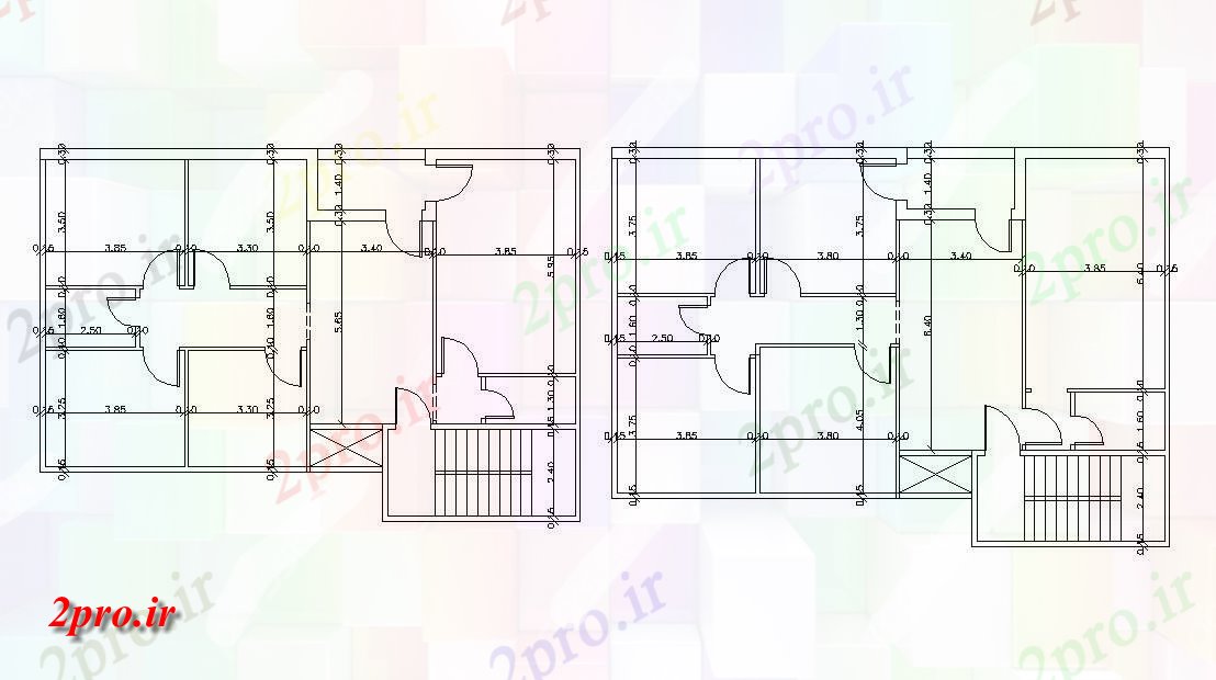 دانلود نقشه خانه های کوچک ، نگهبانی ، سازمانی -   ویلایی خانه طرحی طبقه   (کد47747)