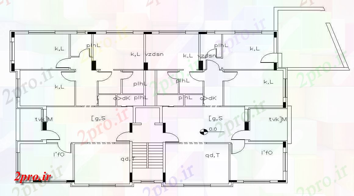 دانلود نقشه خانه های کوچک ، نگهبانی ، سازمانی - خانه مسکونی  (کد47748)