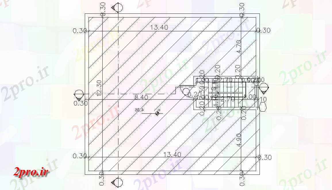 دانلود نقشه خانه های کوچک ، نگهبانی ، سازمانی -   تراس طرحی  (کد47780)