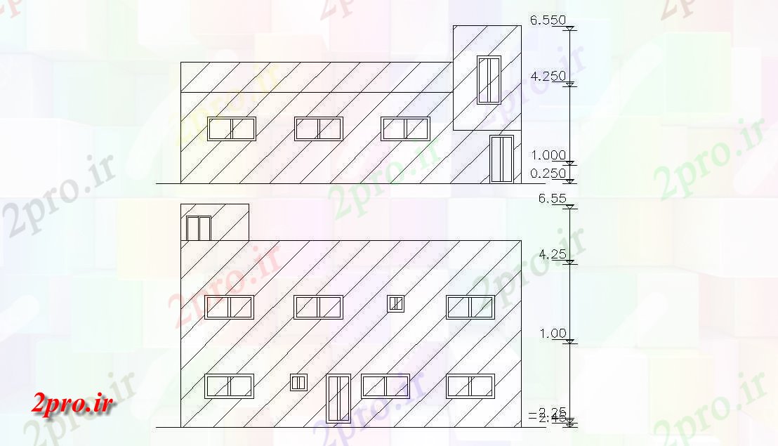 دانلود نقشه خانه های کوچک ، نگهبانی ، سازمانی -   خانه نمای (کد47787)