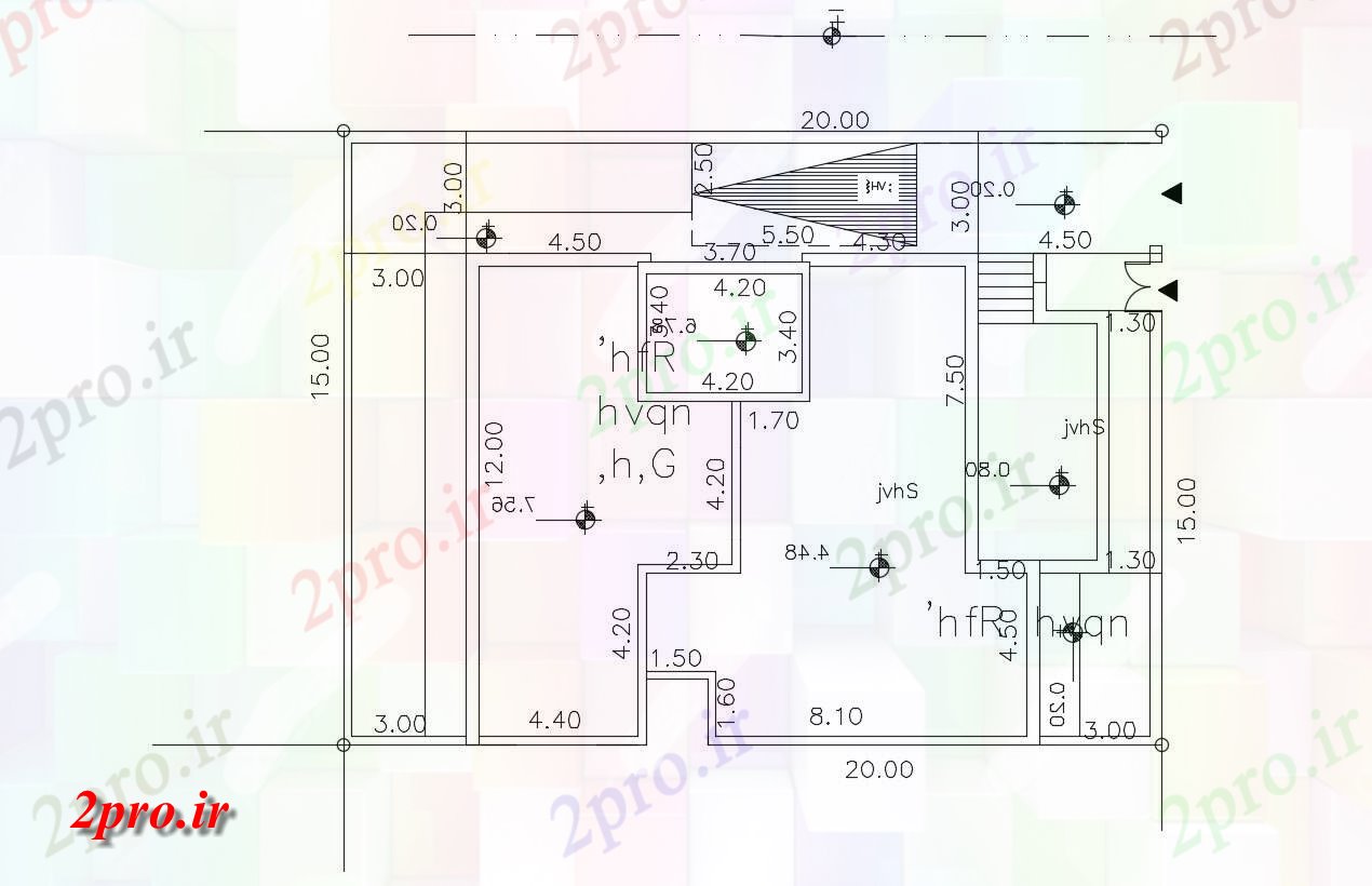 دانلود نقشه خانه های کوچک ، نگهبانی ، سازمانی - X 65     خانه طراحی  نشیمن (کد47852)