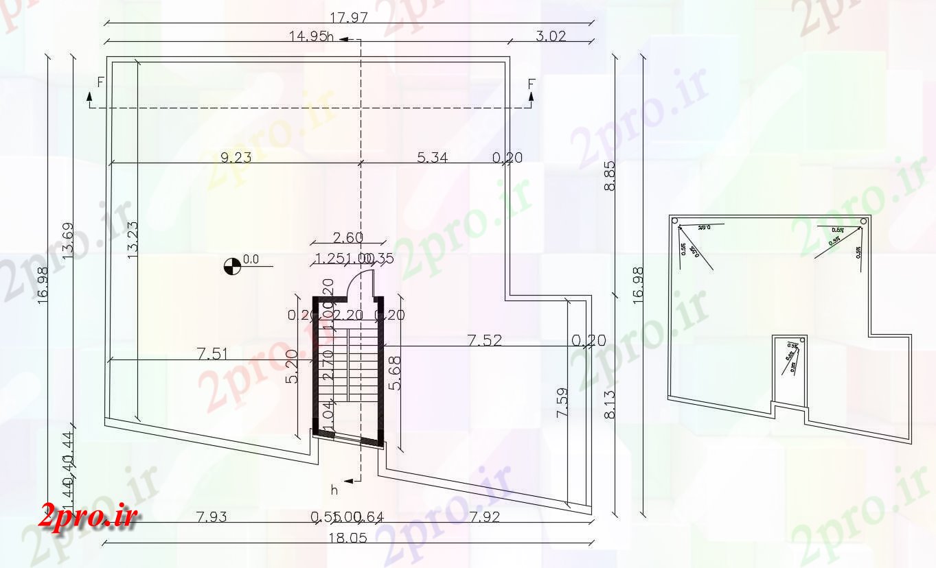 دانلود نقشه مسکونی  ، ویلایی ، آپارتمان  آپارتمان  طرحی تراس (کد47869)