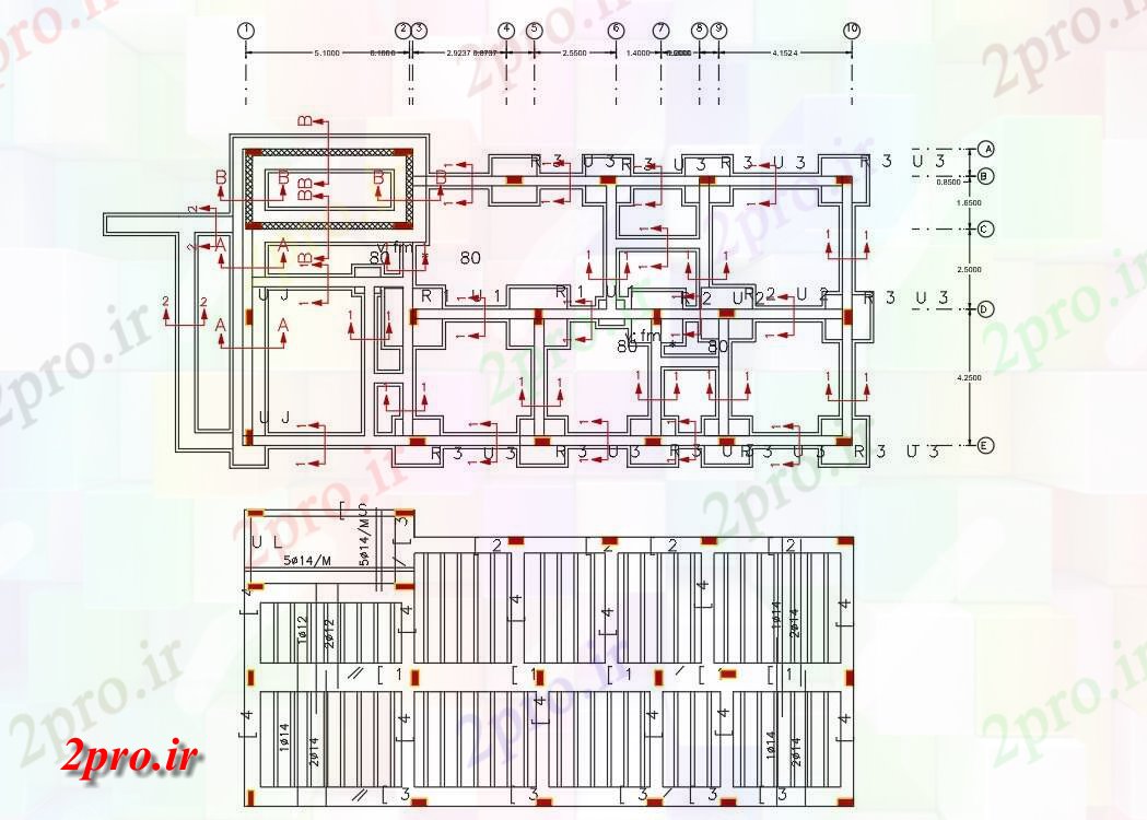 دانلود نقشه جزئیات ستون توسط 42 پا ساخت و ساز خانه طرحی  نشیمن (کد47906)