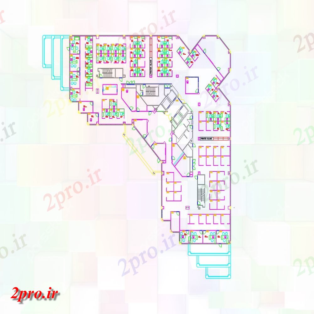 دانلود نقشه مجتمع تجاری طرحی مبلمان طرحی ساختمان تجاری  (کد47911)