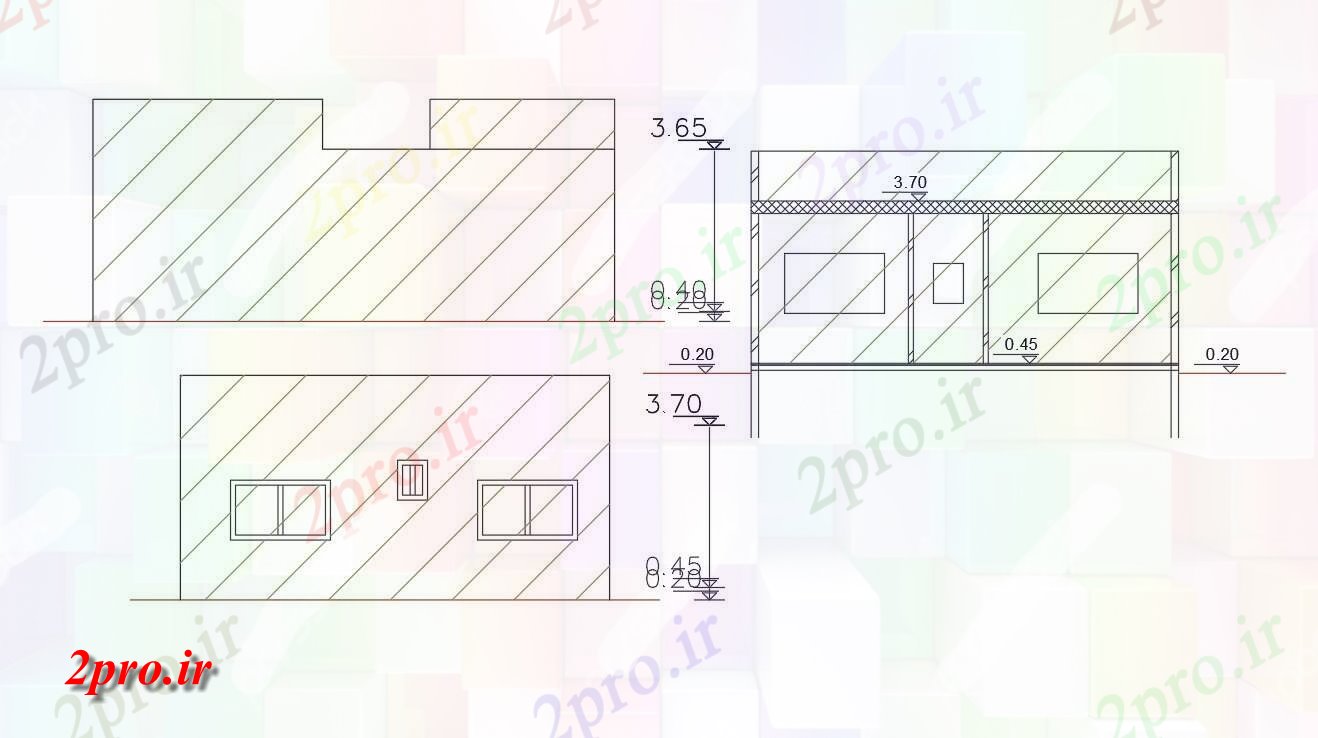 دانلود نقشه مسکونی  ، ویلایی ، آپارتمان  فوت مربع ساختمان خانه طراحی   (کد47917)