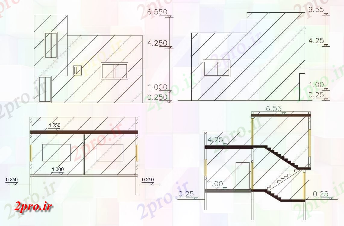 دانلود نقشه مسکونی  ، ویلایی ، آپارتمان    ساده ساختمان خانه طراحی   (کد47921)