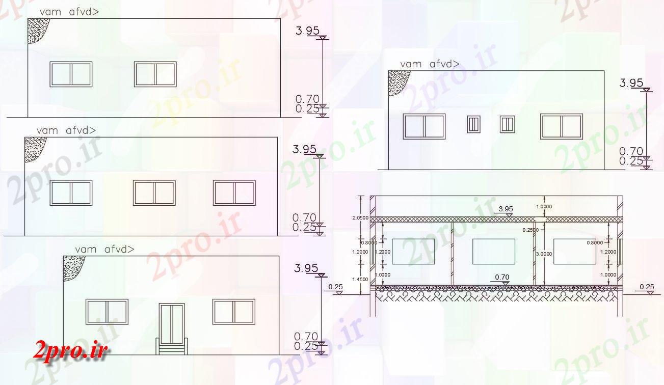 دانلود نقشه مسکونی  ، ویلایی ، آپارتمان  اتوکد ساختمان خانه   (کد47928)