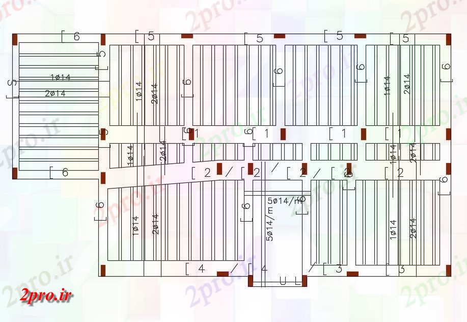 دانلود نقشه طراحی جزئیات تقویت کننده   ساختار خانه موج نو نوار طراحی (کد47969)