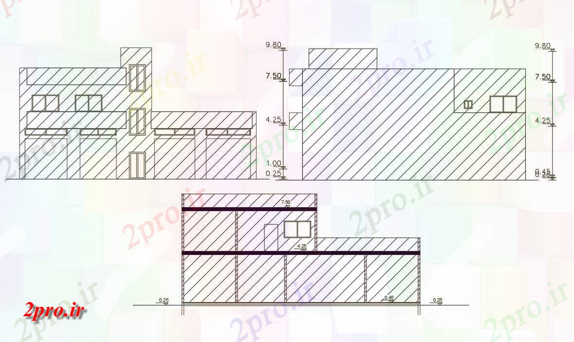 دانلود نقشه مسکونی  ، ویلایی ، آپارتمان  فروشگاه با ساختمان خانه  (کد47996)