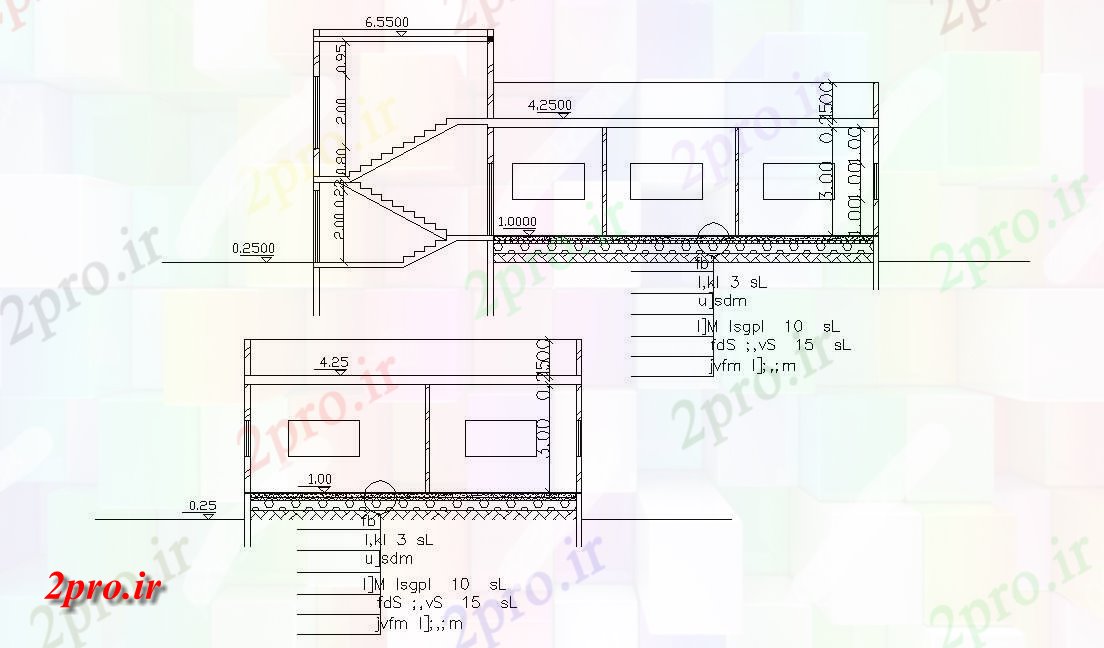 دانلود نقشه خانه های کوچک ، نگهبانی ، سازمانی - بخش طراحی تک طبقه ویلایی  (کد48032)