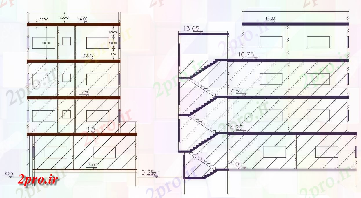 دانلود نقشه مسکونی  ، ویلایی ، آپارتمان  BHK آپارتمان   بخش طراحی   (کد48035)