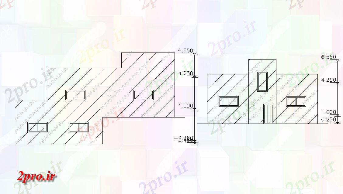 دانلود نقشه مسکونی  ، ویلایی ، آپارتمان  ویلایی نما طراحینشیمن (کد48039)