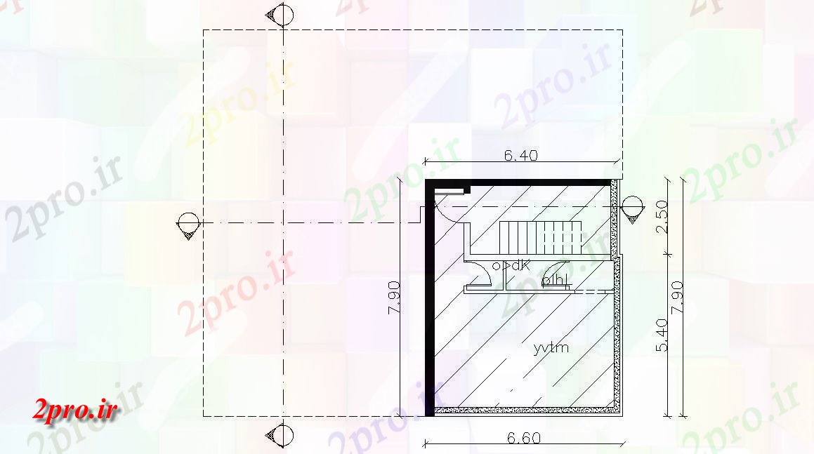 دانلود نقشه مسکونی  ، ویلایی ، آپارتمان  طرحی  خانه تراس چیدمان دو بعدی  (کد48041)