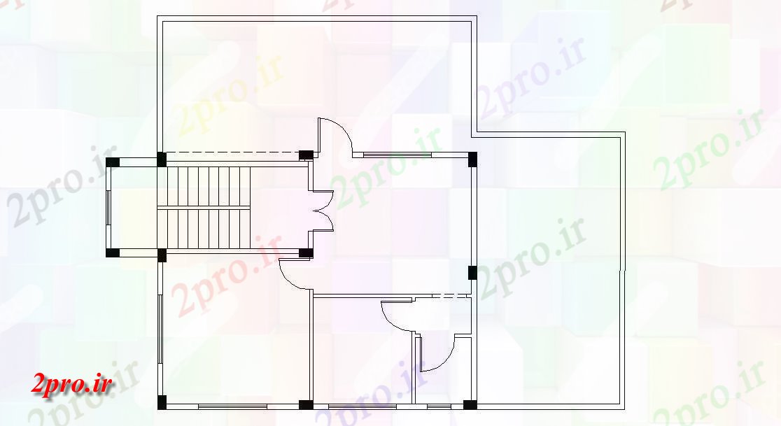 دانلود نقشه مسکونی  ، ویلایی ، آپارتمان  خانه کوچک طرحی    (کد48058)