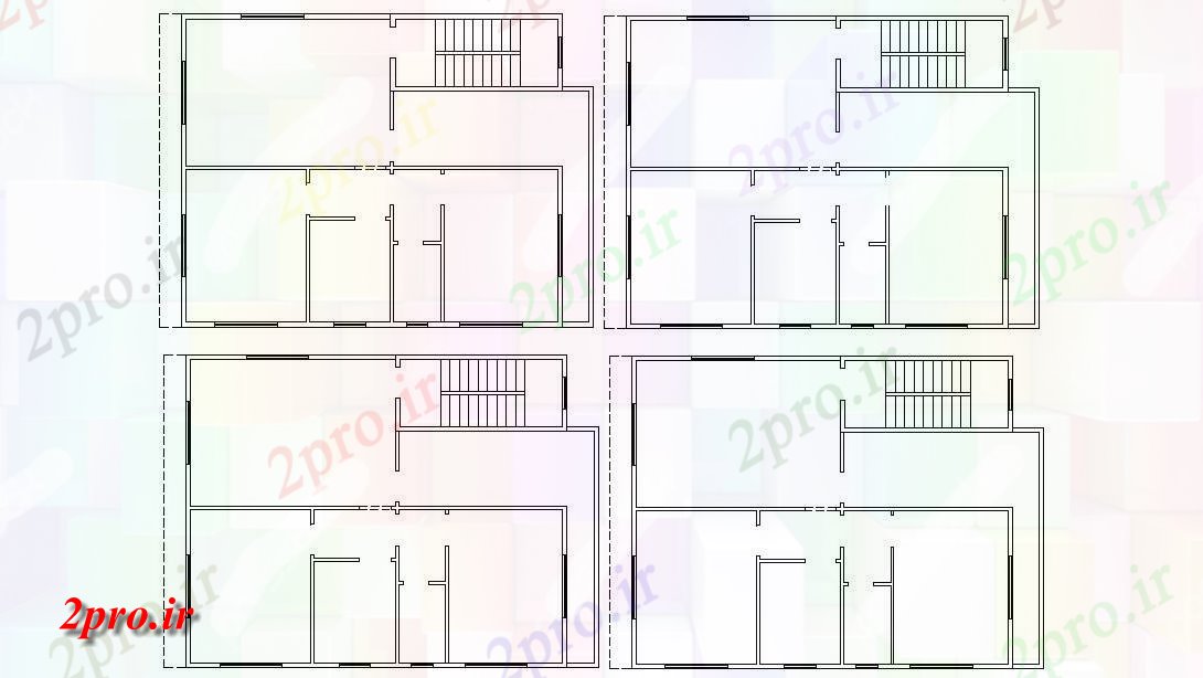 دانلود نقشه مسکونی  ، ویلایی ، آپارتمان   مسکن واحد آپارتمان   طرحی دو بعدی  چیدمان (کد48064)