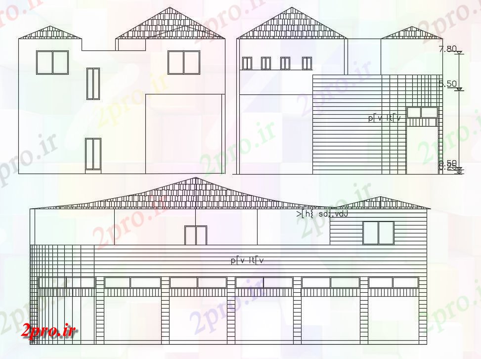 دانلود نقشه مسکونی  ، ویلایی ، آپارتمان  فروشگاه مجتمع نما (کد48080)