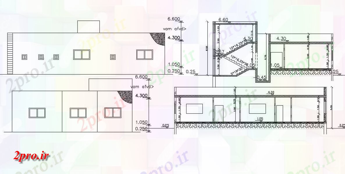 دانلود نقشه مسکونی  ، ویلایی ، آپارتمان  تک طبقه ساختمان خانه  نشیمن (کد48086)