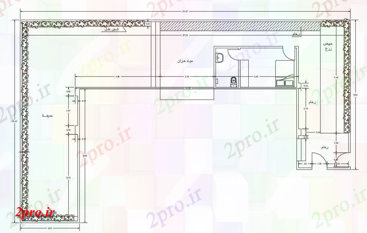 دانلود نقشه مسکونی  ، ویلایی ، آپارتمان   صفحه اصلی طرحی نشیمن  (کد48140)