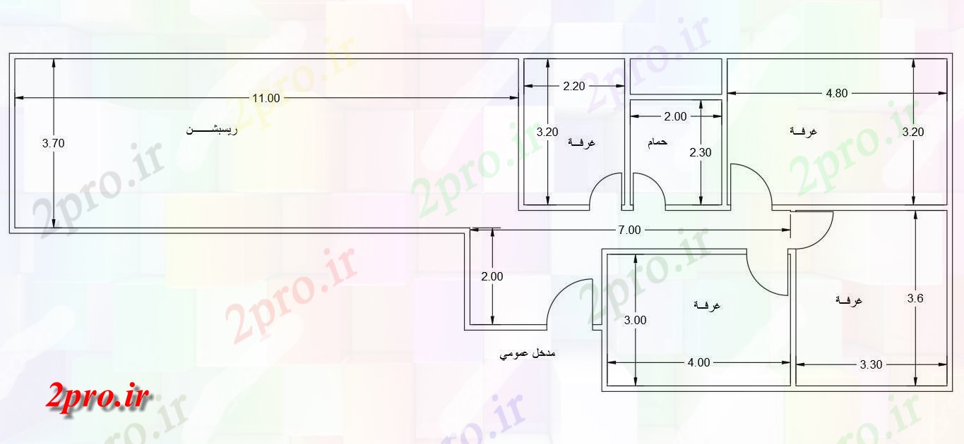 دانلود نقشه مسکونی  ، ویلایی ، آپارتمان  اتوکد خانه طرحی چیدمان نشیمن  (کد48141)