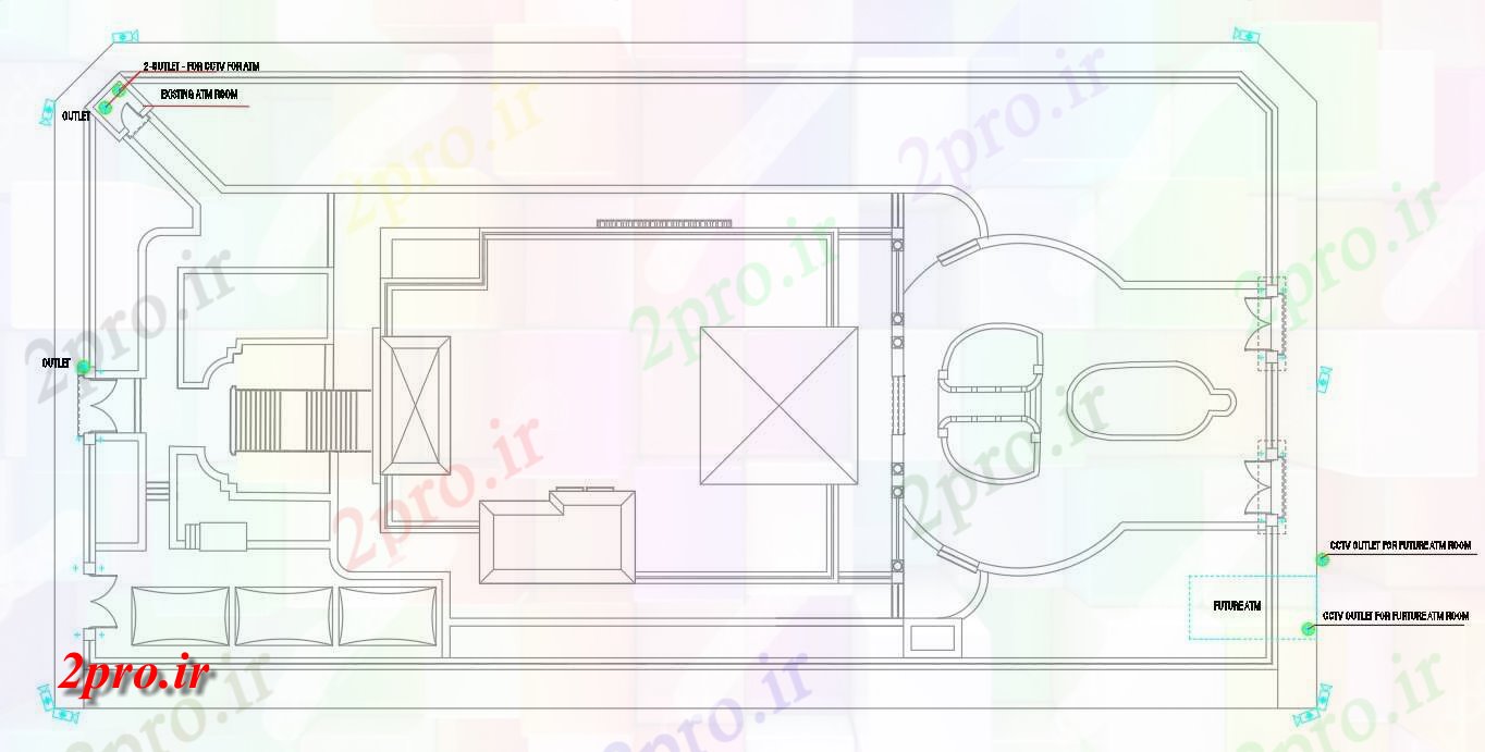 دانلود نقشه ساختمان اداری - تجاری - صنعتی   ساختمان اداری طرحی جامع  (کد48142)