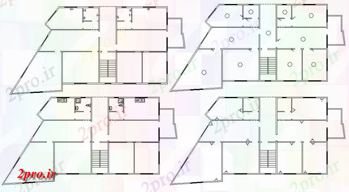 دانلود نقشه خانه های کوچک ، نگهبانی ، سازمانی - ویلایی طراحی (کد48145)