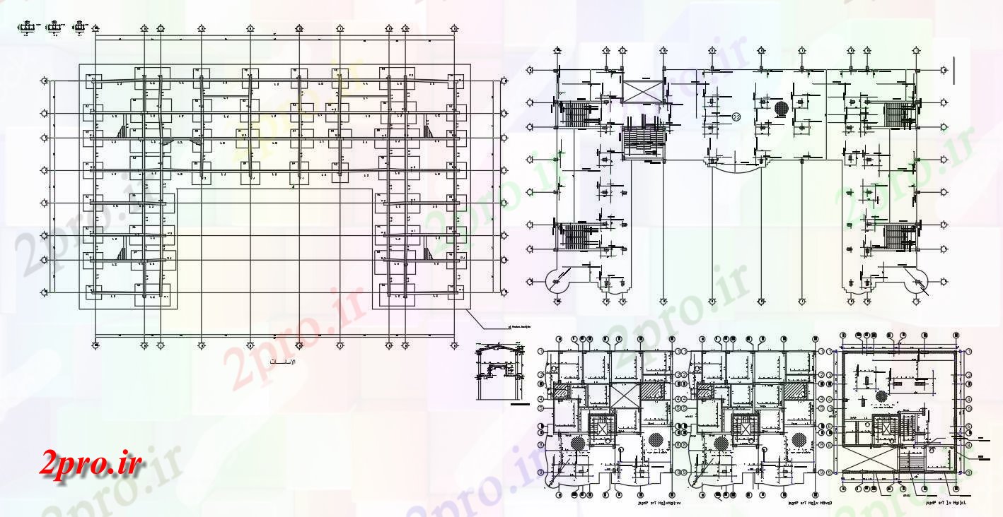 دانلود نقشه ساختمان اداری - تجاری - صنعتی   شرکت کار برنامه نشیمن  (کد48150)