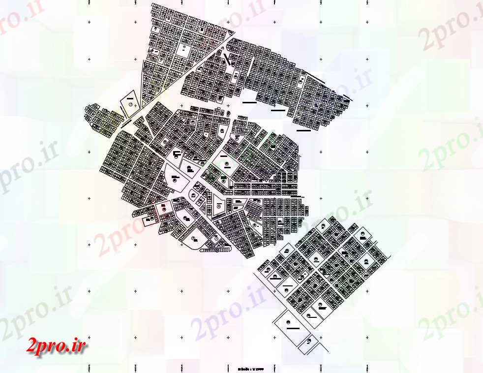 دانلود نقشه برنامه ریزی شهری  Urben طراحی شهر طرحی  (کد48182)