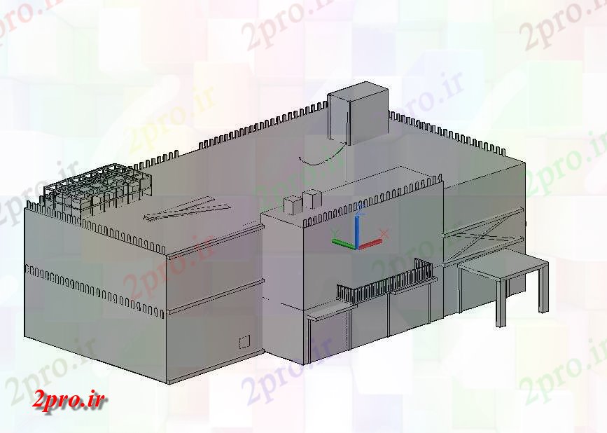 دانلود نقشه خانه های سه بعدی طراحی تریدی قدیمی صفحه اصلی نمای   (کد48203)