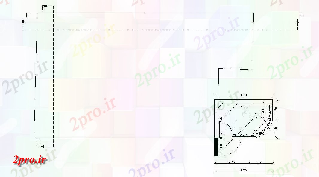 دانلود نقشه خانه های کوچک ، نگهبانی ، سازمانی - طرحی سایت نشیمن چیدمان   (کد48276)