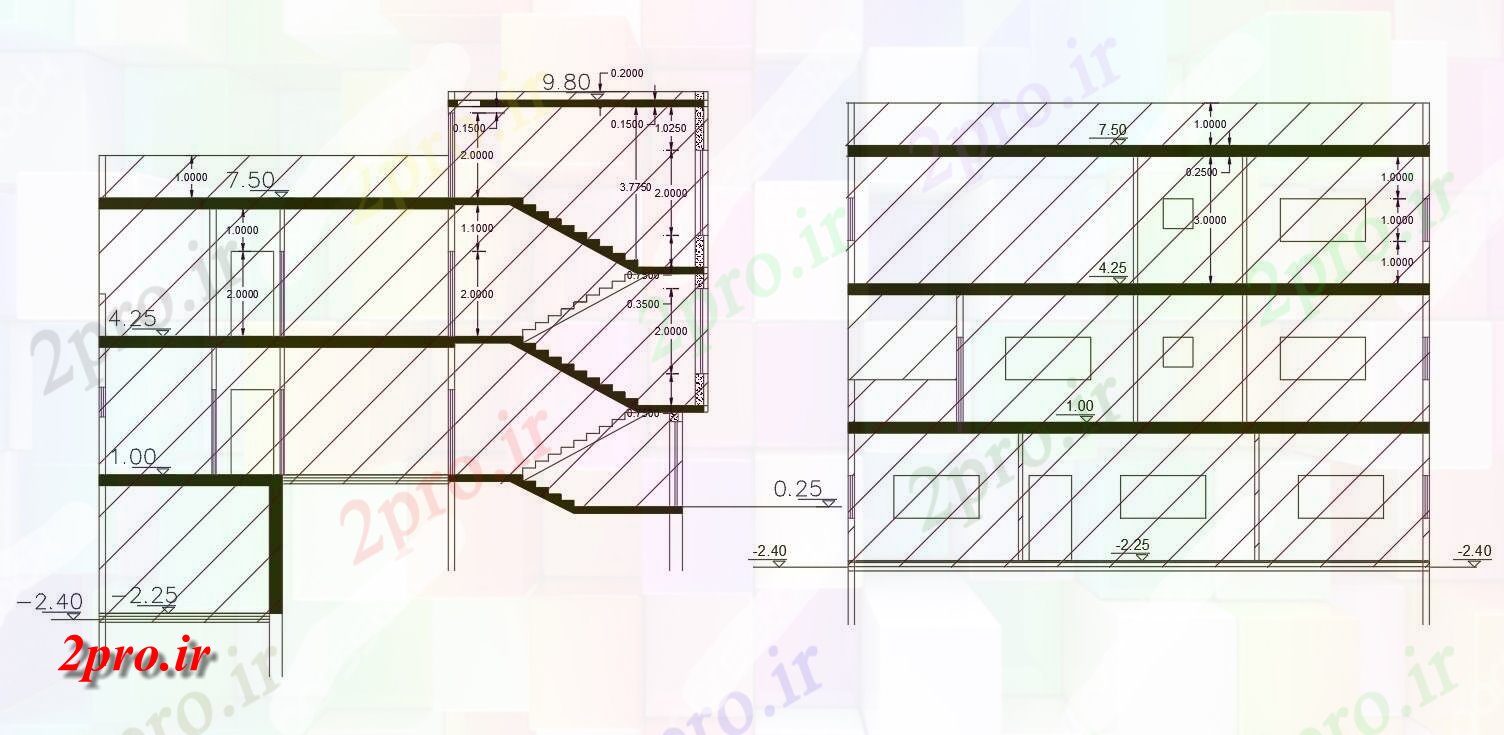 دانلود نقشه مسکونی  ، ویلایی ، آپارتمان    های  از خانه ساختمان بخش نشیمن (کد48277)