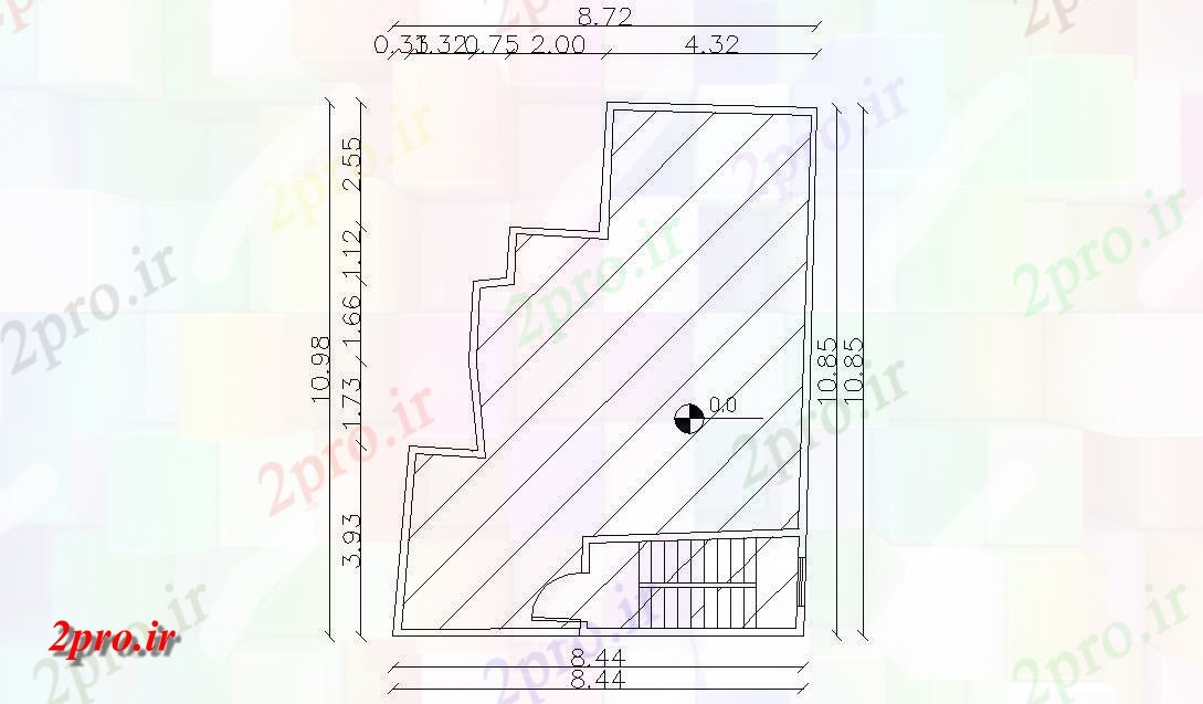 دانلود نقشه خانه های کوچک ، نگهبانی ، سازمانی - تراس طرحی طبقه طراحی نشیمن  (کد48288)