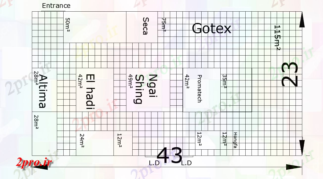 دانلود نقشه مسکونی  ، ویلایی ، آپارتمان  اتوکد  شامل 43X23 متر مربع سایت طراحی،   (کد48304)