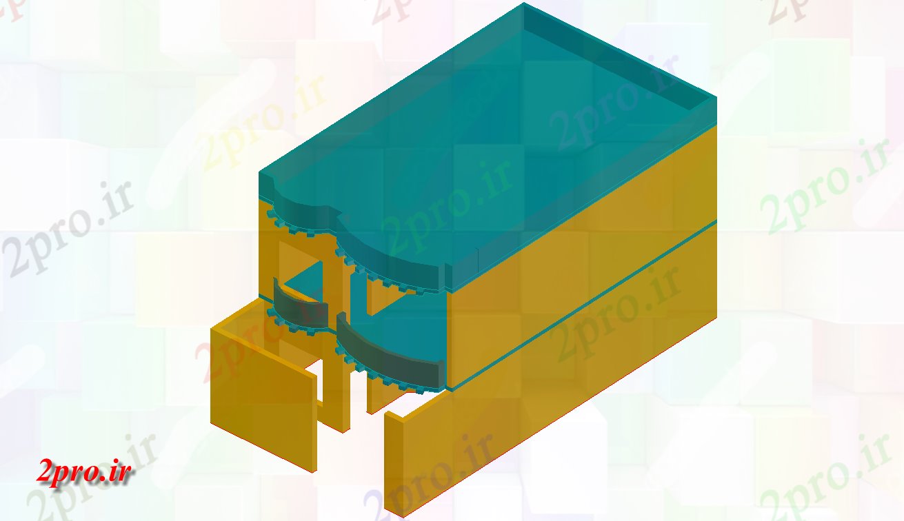 دانلود نقشه خانه های سه بعدی G + 1 تریدی مدل ارتقاء اتوکد    طراحی (کد48305)