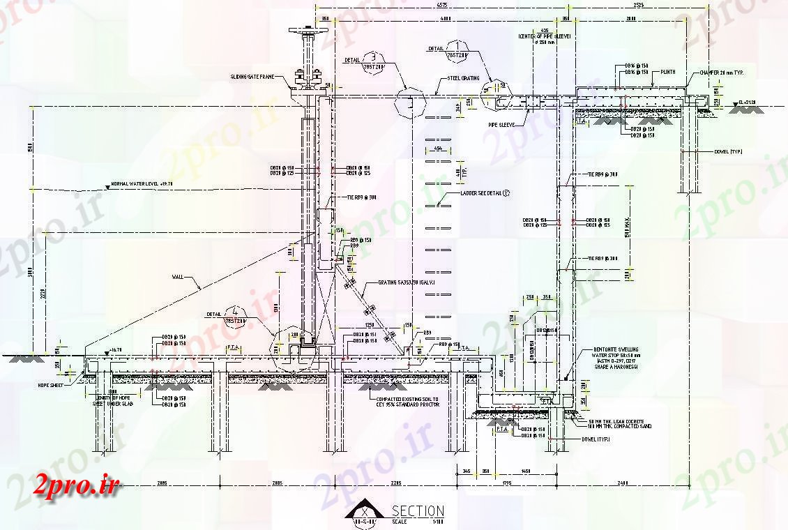 دانلود نقشه کارخانه صنعتی  ، کارگاه کارخانه صنعتی  ، کارگاه  بخش نشیمن  (کد48477)