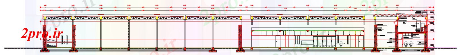 دانلود نقشه ساختمان اداری - تجاری - صنعتی طراحی دفتر (کد48633)